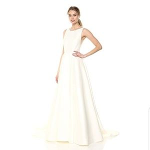 Jenny Yoo (12)Taffeta gown Ashton plunging A-line